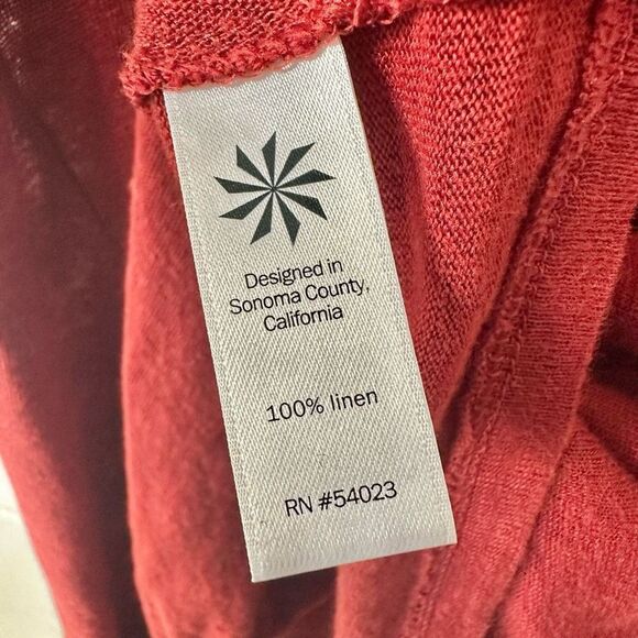 Athleta  red linen sleeveless top - Picture 9 of 9